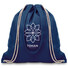Sacca in canvas colorato con coulisse colore blu