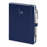 Maxi agenda 2024 settimanale con elastico e portapenna 17x24 blu
