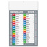Calendario olandese block color 2025