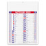 Calendario olandese medio 2025 rosso