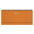 Planning base settimanale da scrivania 2027 arancio