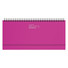 Planning base settimanale da scrivania 2027 fucsia