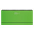 Planning base settimanale da scrivania 2027 verde lime