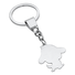 portachiavi in metallo inciso doggy