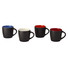 Tazza in ceramica bicolore - colore Nero/Rosso