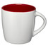 Tazza in ceramica lucida - colore Bianco/Rosso