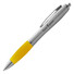Penna a sfera Nash con fusto argento - colore Argento/Giallo