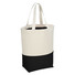 Shopper bicolore in cotone pesante - colore Naturale/Nero