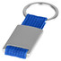 Portachiavi rettangolare in metallo - colore Argento/Blu Royal