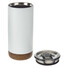 Bicchiere in rame 500ml con sottovuoto - colore Bianco