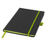 Notebook A5 con bordo colorato - colore Nero/Lime