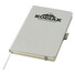 Notebook Metal A5 con chiusura elastica - colore Argento