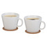 Set tazze 2 pezzi - colore Bianco