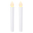 Set candele elettriche con LED 2 pezzi - colore Bianco