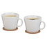 Set tazze 2 pezzi - colore Bianco