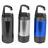 Torcia mini lanterna con moschettone - colore Argento/Nero