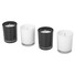 Set 4 pezzi candele Hills - colore Bianco/Nero
