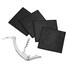 Set sottobicchieri 4 pezzi con cavatappi - colore Nero