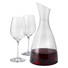 Decanter con 2 bicchieri da vino - colore Trasparente