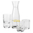 Set caraffa con 4 bicchieri - colore Trasparente