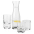 Set caraffa con 4 bicchieri - colore Trasparente