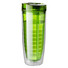 Bicchiere termico con cannuccia - colore Verde Trasparente