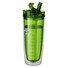 Bicchiere termico con cannuccia - colore Verde Trasparente