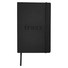 Notebook con copertina morbida personalizzabile - colore Nero