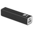 Power bank in alluminio colore nero