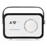 cassa speaker bluetooth retro con radio colore nero