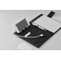 Porta blocco A5 a righe con powerbank colore nero