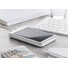 Power bank solare 4000 mAh per emergenze colore argento opaco