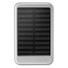 Power bank solare 4000 mAh per emergenze colore argento opaco