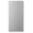 Power bank solare 8000 mAh in alluminio colore argento opaco