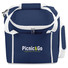 Borsa frigo in poliestere e bordi in contrasto colore blu