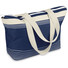 Borsa mare in poliestere con zip colore blu