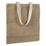 Shopper in juta con manici di cotone colore beige MO7264-13