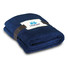 Coperta in pile da 240gr con biglietto d auguri colore blu