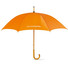 Ombrello da 23 pollici con manico in legno colore arancio