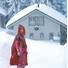 Poncho pieghevole in polybag colore rosso