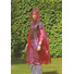 Poncho pieghevole in polybag colore rosso