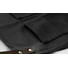 Grembiule rifinito in pelle con 3 tasche colore nero