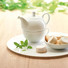 Set te teiera e tazza in confezione regalo nera colore bianco