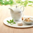 Set te teiera e tazza in confezione regalo nera colore bianco