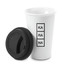 Tazza take away con doppia parete e tappo in silicone colore nero