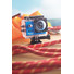Videocamera da sport in custodia waterproof colore turchese