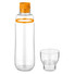 Bottiglia da 700ml con tappo salvagoccia colore arancio