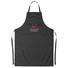 Grembiule da cucina regolabile con 2 tasche frontali colore nero