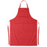 Grembiule da cucina regolabile con 2 tasche frontali colore rosso MO8441-05