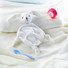 Peluche doudou per neonati colore bianco